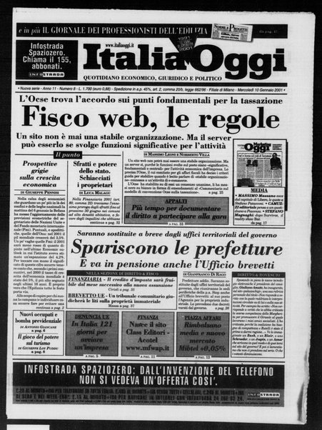 Italia oggi : quotidiano di economia finanza e politica